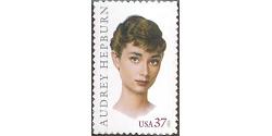 #3786 Audrey Hepburn Legends of Hollywood, Single Stamp