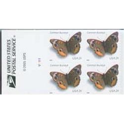 #4001c Common Buckeye Butterfly, Vending Booklet Pane of Four