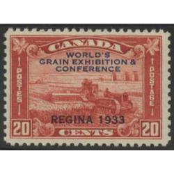 #203 Harvesting Wheat Overprint, NH