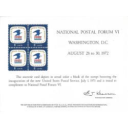 # PS8 NATIONAL POSTAL FORUM VI, 1972