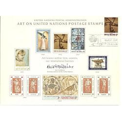 # UN2 Art Souvenir Card FDC - New York