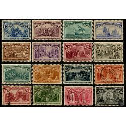 #230-245 Columbian Exposition Issue, Complete Set of 16, See Description