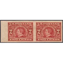 #371 2¢ Seward, Carmine Imperforate Pair, LH