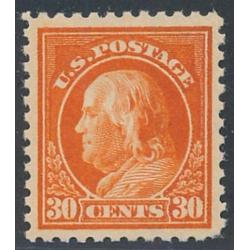#516 30¢ Franklin, Orange Red, VF NH w/ PSE Certificate, Reperf Bottom