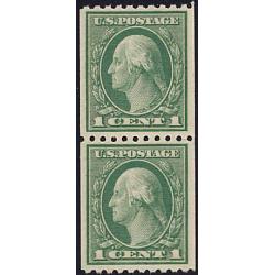 #486 1¢Washington, Green Pair NH