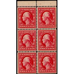 #425e 2¢  WashingtonBooklet Pane of Six, NH