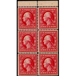 #425e 2¢  WashingtonBooklet Pane of Six, NH