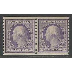 #493 3¢ Washington Violet, Very Fine, Never Hinged