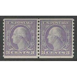 #493 3¢ Washington Violet, Fine - Very Fine, Never Hinged