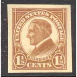 #576 1½¢ Harding, Yellow Brown, NH