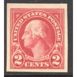 #577 2¢ Washington, Carmine Imperforate, NH