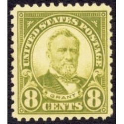 #560 8¢ Grant, Olive Green, LH