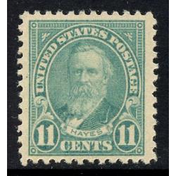 #563 11¢ Rutherford B. Hayes, Greenish Blue, VF NH