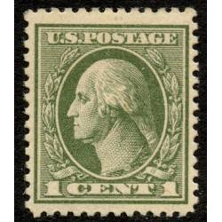 #536 1¢ Washington, Gray Green, Hinged