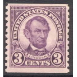 #600 3¢ Abraham Lincoln, Purple