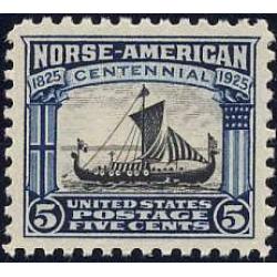 #621 5¢ Norse American Centennial, NH