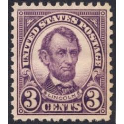 #635 3¢ Lincoln, Violet, NH