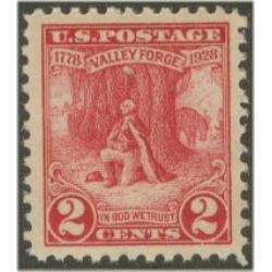 #645 2¢ Valley Forge, Carmine Rose