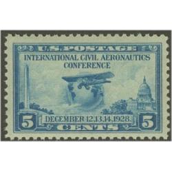 #650 5¢ Wright Brothers Flight 25th Anniversary, Blue