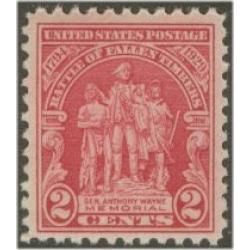 #680 2¢ Battle of Fallen Timbers, Carmine Rose