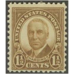 #684 1½¢ Harding, Brown