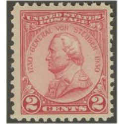 #689 2¢ Von Steuben, Carmine Rose