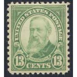 #694 13¢ William Harrison, Yellow Green