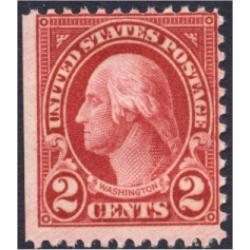 #634d 2¢ Washington, Carmine, Booklet Single NH