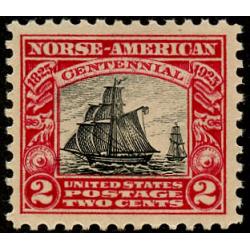 #620 2¢ Norse American Centennial, VLH
