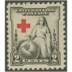 #702 2¢ Red Cross