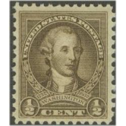 #704 ½¢ Washington Portrait by Peale, Olive Brown