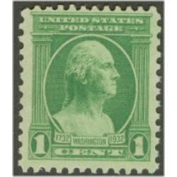 #705 1¢ Washington, Green, Portrait by Houdon