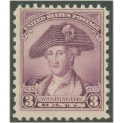 #708 3¢ Washington Portrait by Peale, Deep Violet