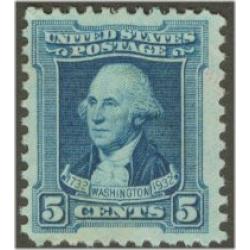#710 5¢ Washington Portrait by Peale, Blue