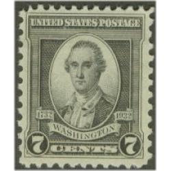 #712 7¢ Washington Portrait by Trumbull, Black
