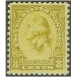 #713 8¢ Washington Portrait by Saint-Memim, Olive Bister