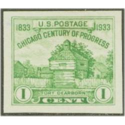 #730a Chicago, Imperforate Single Stamp