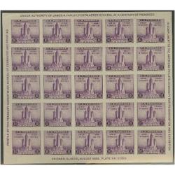 #731 Chicago Imperforate Souvenir Sheet of 25