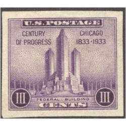 #731a Chicago, Imperforate Single Stamp