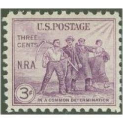 #732 3¢ National Recovery Act, Purple