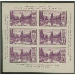 #750 Mount Rainier, Souvenir Sheet of Six