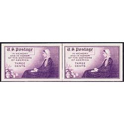 #754 Mothers Day, Imperforate, Vertical Line Pair