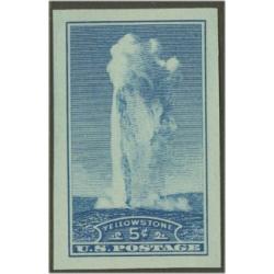 #760 Yellowstone Park, Old Faithful, Imperforate