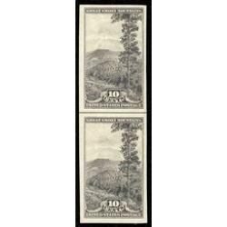 #765 Smokey Mountains, Imperforate Vertical Pair Horizontal Line