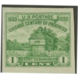 #766a Chicago Fair, Single Imperforate Stamp