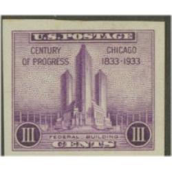 #767a Chicago Fair Single Imperforate Stamp