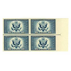 #771 Mt. Rainier, Imperforate Arrow Right Block of Four