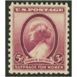 #784 3¢ Susan B. Anthony, Purple