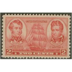 #791 2¢ Navy, Decatur & MacDonough, Carmine