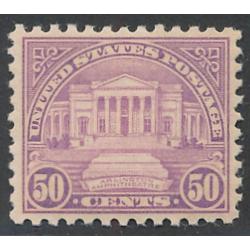 #570 50¢ Arlington Amphitheater, Lilac, VF NH